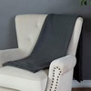image:imageCotton Throw Blanket for Couch 60x50 in Woven Warm and Soft Lightweight Dark Gray Throw Herringbone Weave Boho Farmhouse