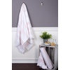 image:imageBath Towel Turkish Towel 100 Cotton Hammam White Towel Soft and Absorbent Terry Backing Oeko Tex Cotton Oversized Beach Towel 65 in x 35 in Blush Pink