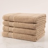 image:imageBath Towels 100 Terry Cotton Tan 4 Pack Bath Towel Set OekoTex Terry Cotton Bathroom Towels Soft and Absorbent Bathroom Towels Set 30 in x 54 in