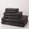 image:imageBath Towels Set of 6 for Bathroom Gray Bath Towels and Washcloths Set 2 Bath Towels 2 Hand Towels and 2 Wash Cloths Soft and Absorbent Oeko Tex Cotton Towels