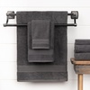 image:imageBath Towels Set of 6 for Bathroom Gray Bath Towels and Washcloths Set 2 Bath Towels 2 Hand Towels and 2 Wash Cloths Soft and Absorbent Oeko Tex Cotton Towels