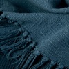 image:imageCotton Throw Blanket for Couch 60x50 in Blue Navy Boho Woven Throw with Fringe Textured Throw Blankets Thick and Durable Decorative Throw