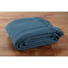 image:imageCotton Throw Blanket for Couch 60x50 in Blue Navy Boho Woven Throw with Fringe Textured Throw Blankets Thick and Durable Decorative Throw