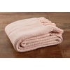 image:imageCotton Throw Blanket for couch 60x50 in Blush Pink Boho Woven Throw with Fringe Textured Throw Blankets Thick and Durable Decorative Throw