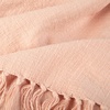 image:imageCotton Throw Blanket for couch 60x50 in Blush Pink Boho Woven Throw with Fringe Textured Throw Blankets Thick and Durable Decorative Throw