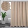 image:imageFabric Shower Curtains for Bathroom Tan Waffle Weave 72x72 in Farmhouse Boho Shower Curtains Cotton Polyester Blend