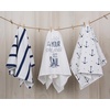 image:imageFlour Sack Kitchen Dish Towels Set 100 Cotton Anchor and Stripe Nautical Decorative Prints Decorative Tea Towels Quote Kitchen Towels Low Lint and Absorbent 3 Pack 28 in x 29 in