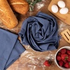 image:imageFlour Sack Kitchen Towels 100 Cotton Blue Set of 6 Crinkle Finish Tea Towels Low Lint and Absorbent Dish Towels for Kitchen OekoTex Cotton 28 in x 29 in