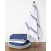 image:imageKitchen Towels Dish Towels 100 Cotton Set of 4 Dark Blue and White Hand Towels Tea Towels Reusable and Absorbent Cleaning Cloths OekoTex Cotton 28 in x 16 in