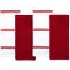 image:imageKitchen Towels Dish Towels 100 Cotton Set of 4 Red and White Hand Towels Tea Towels Reusable and Absorbent Cleaning Cloths OekoTex Cotton 28 in x 16 in