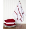 image:imageKitchen Towels Dish Towels 100 Cotton Set of 4 Red and White Hand Towels Tea Towels Reusable and Absorbent Cleaning Cloths OekoTex Cotton 28 in x 16 in