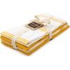 image:imageKitchen Towels Dish Towels 100 Cotton Set of 4 Yellow and White Hand Towels Tea Towels Reusable and Absorbent Cleaning Cloths OekoTex Cotton 28 in x 16 in