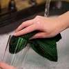 image:imageKitchen Towels Dishcloths 100 Cotton Set of 8 Dark Green and White Dish Cloth Towels Tea Towels Reusable and Absorbent Cleaning Cloths OekoTex Cotton 12 in x 12 in