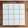 image:imageKitchen Towels Dishcloths 100 Cotton Set of 8 Green and White Dish Cloth Towels Tea Towels Reusable and Absorbent Cleaning Cloths OekoTex Cotton 12 in x 12 in
