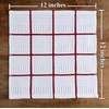 image:imageKitchen Towels Dishcloths 100 Cotton Set of 8 Red and White Dish Cloth Towels Tea Towels Reusable and Absorbent Cleaning Cloths OekoTex Cotton 12 in x 12 in