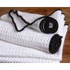 image:imageKitchen Towels Dishcloths 100 Cotton White Waffle Weave Bleach Friendly Set of 8 12 in x 12 in Absorbent Cleaning Dish Cloths Paperless Towels Gray Border