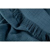 image:imageMuslin Throw Blanket for Couch 100 Cotton 60x50 in Blue Navy Muslin Cotton Blankets for Adults Soft Lightweight and Breathable Throw Boho Farmhosue