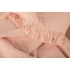 image:imageMuslin Throw Blanket for Couch 100 Cotton 60x50 in Blush Pink Muslin Cotton Blankets for Adults Soft Lightweight and Breathable Throw Boho Farmhosue