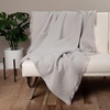 image:imageMuslin Throw Blanket for Couch 100 Cotton 60x50 in Gray Muslin Cotton Blankets for Adults Soft Lightweight and Breathable Throw Boho Farmhosue