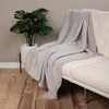 image:imageMuslin Throw Blanket for Couch 100 Cotton 60x50 in Gray Muslin Cotton Blankets for Adults Soft Lightweight and Breathable Throw Boho Farmhosue