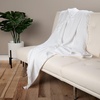 image:imageMuslin Throw Blanket for Couch 100 Cotton 60x50 in White Muslin Cotton Blankets for Adults Soft Lightweight and Breathable Throw Boho Farmhosue