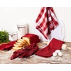 image:imageSticky Toffee 100 Cotton Kitchen Towels 28x16 in  Red Dish Hand and Tea Towels in Flat Terry Waffle and Herringbone Weaves