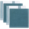 image:imageSticky Toffee 9Piece Kitchen Set  Blue 100 Cotton Terry Dish Towels Dishcloths Oven Mitts and Pot Holders with NonSlip Silicone OekoTex Certified
