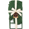 image:imageSticky Toffee 9Piece Kitchen Set  Dark Green 100 Cotton Terry Dish Towels Dishcloths Oven Mitts and Pot Holders with NonSlip Silicone Grip OekoTex Cotton