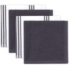 image:imageSticky Toffee 9Piece Kitchen Set  Gray 100 Cotton Terry Dish Towels Dishcloths Oven Mitts and Pot Holders with NonSlip Silicone Grip OekoTex Cotton