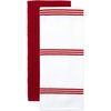 image:imageSticky Toffee 9Piece Kitchen Set  Red 100 Cotton Terry Dish Towels Dishcloths Oven Mitts and Pot Holders with NonSlip Silicone OekoTex Cotton