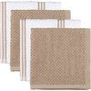 image:imageSticky Toffee 9Piece Kitchen Set  Tan 100 Cotton Terry Dish Towels Dishcloths Oven Mitts and Pot Holders with NonSlip Silicone Grip OekoTex Cotton