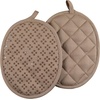 image:imageSticky Toffee 9Piece Kitchen Set  Tan 100 Cotton Terry Dish Towels Dishcloths Oven Mitts and Pot Holders with NonSlip Silicone Grip OekoTex Cotton