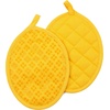 image:imageSticky Toffee 9Piece Kitchen Set  Yellow 100 Cotton Terry Dish Towels Dishcloths Oven Mitts and Pot Holders with NonSlip Silicone Grip OekoTex Cotton