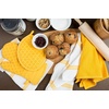 image:imageSticky Toffee 9Piece Kitchen Set  Yellow 100 Cotton Terry Dish Towels Dishcloths Oven Mitts and Pot Holders with NonSlip Silicone Grip OekoTex Cotton