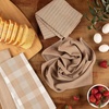 image:imageSticky Toffee Cotton Dish Towels Set of 4  28x16 in Tan Tea Towels for Kitchen Soft and Absorbent OekoTex Cotton