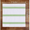 image:imageSticky Toffee Cotton Dishcloths Set of 8  Green and White Dish Towels 12x12 in Reusable and Absorbent Tea Towels for Cleaning or Drying OekoTex Cotton