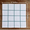 image:imageSticky Toffee Cotton Dishcloths Set of 8 Blue Check 12 x 12 in Absorbent Reusable Kitchen and Cleaning Cloths
