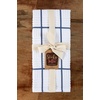 image:imageSticky Toffee Cotton Kitchen Towels Set of 4 Dark Blue and White 28 x 16 in Absorbent Reusable Tea and Hand Towels Kitchen Cleaning Cloths