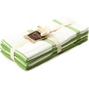 image:imageSticky Toffee Cotton Terry Kitchen Dish Towels Thick and Absorbent 4 Pack 28 in x 16 in Green Stripe
