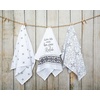 image:imageSticky Toffee Flour Sack Kitchen Towels 3Pack  28x29 in 100 Cotton Dish Towels with Decorative Quote Prints Low Lint and Absorbent for Drying or Cleaning