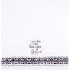image:imageSticky Toffee Flour Sack Kitchen Towels 3Pack  28x29 in 100 Cotton Dish Towels with Decorative Quote Prints Low Lint and Absorbent for Drying or Cleaning
