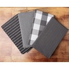 image:imageSticky Toffee Kitchen Towels 28x16 in  100 Cotton Gray Dish Hand and Tea Towels in Flat Terry Waffle and Herringbone Weaves