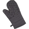 image:imageSticky Toffee Oven Mitt and Pot Holder Set of 3  Gray NonSlip Kitchen Hot Pads and Mitts with Silicone Grip 100 Cotton Shell OekoTex Cotton