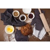 image:imageSticky Toffee Oven Mitt and Pot Holder Set of 3  Gray NonSlip Kitchen Hot Pads and Mitts with Silicone Grip 100 Cotton Shell OekoTex Cotton