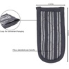 image:imageSticky Toffee Pan Handle Covers for Cast Iron Skillet Set of 2 Gray Heat Resistant Sleeves 3 x 6 in OekoTex Cotton Hot Pot Holders