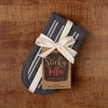 image:imageSticky Toffee Pan Handle Covers for Cast Iron Skillet Set of 2 Gray Heat Resistant Sleeves 3 x 6 in OekoTex Cotton Hot Pot Holders
