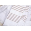 image:imageSticky Toffee Turkish Bath and Beach Towel Tan Hammam 65 x 35 in Soft Absorbent Cotton with Terry Backing