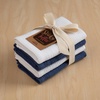 image:imageSticky Toffee Waffle Dishcloths 100 Cotton Set of 4 Blue and White Dish Cloths Sets for Kitchen Kitchen Towels Reusable Absorbent Cleaning Cloths OekoTex Cotton 12 in x 12 in JVSPKA5441