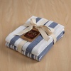 image:imageSticky Toffee Waffle Kitchen Towels Set of 2 White and Blue Striped Waffle Weave Dish Towels for Kitchen Absorbent Waffle Hand Towels OekoTex Cotton Tea Towels 25 in x 15 in JVSPKA5439
