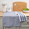 image:imageSticky Toffee Waffle Kitchen Towels Set of 2 White and Blue Striped Waffle Weave Dish Towels for Kitchen Absorbent Waffle Hand Towels OekoTex Cotton Tea Towels 25 in x 15 in JVSPKA5439